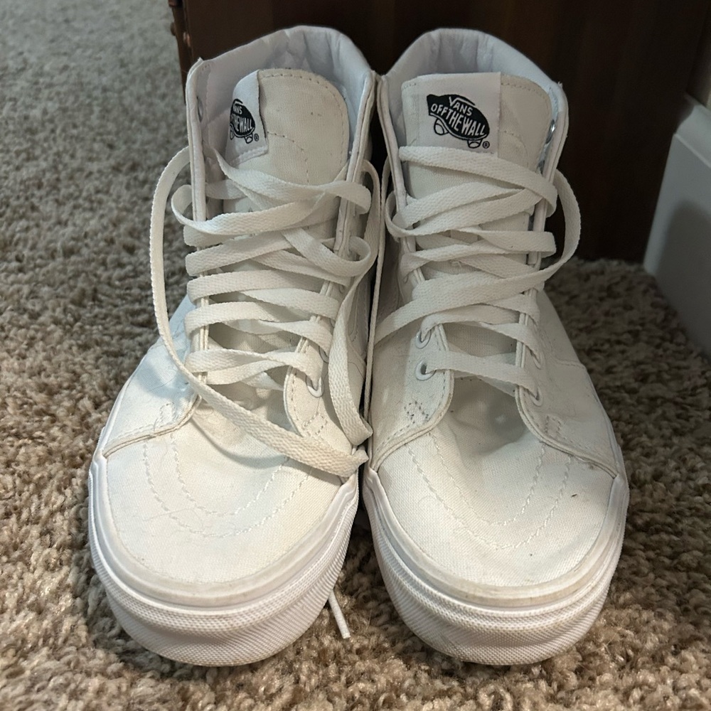 Vans Off the Wall White Canvas High-Tops